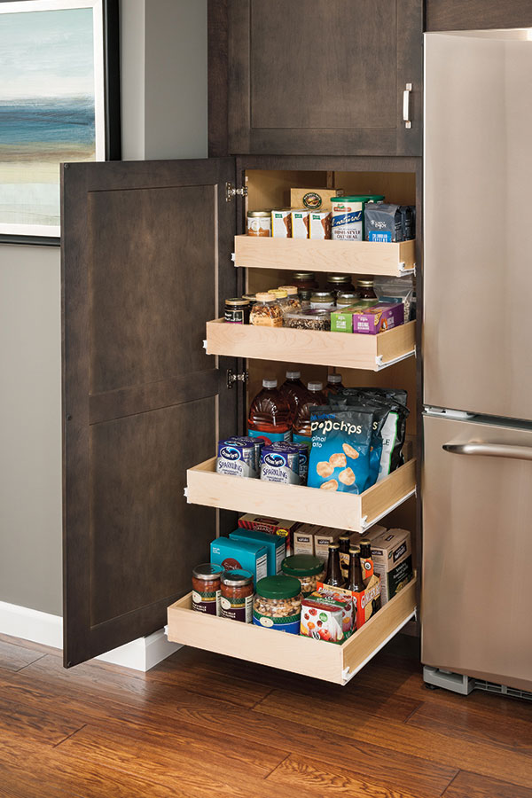 Utility Cabinet with Roll Trays