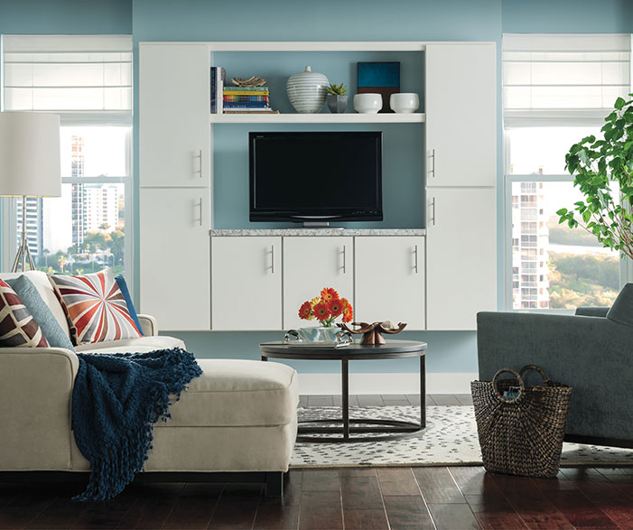 White Entertainment Center: Uptown Sleek